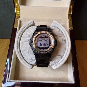 Casio Baby G Shock Tough Solar Black/Gold Watch BGR-3000J, 38mm